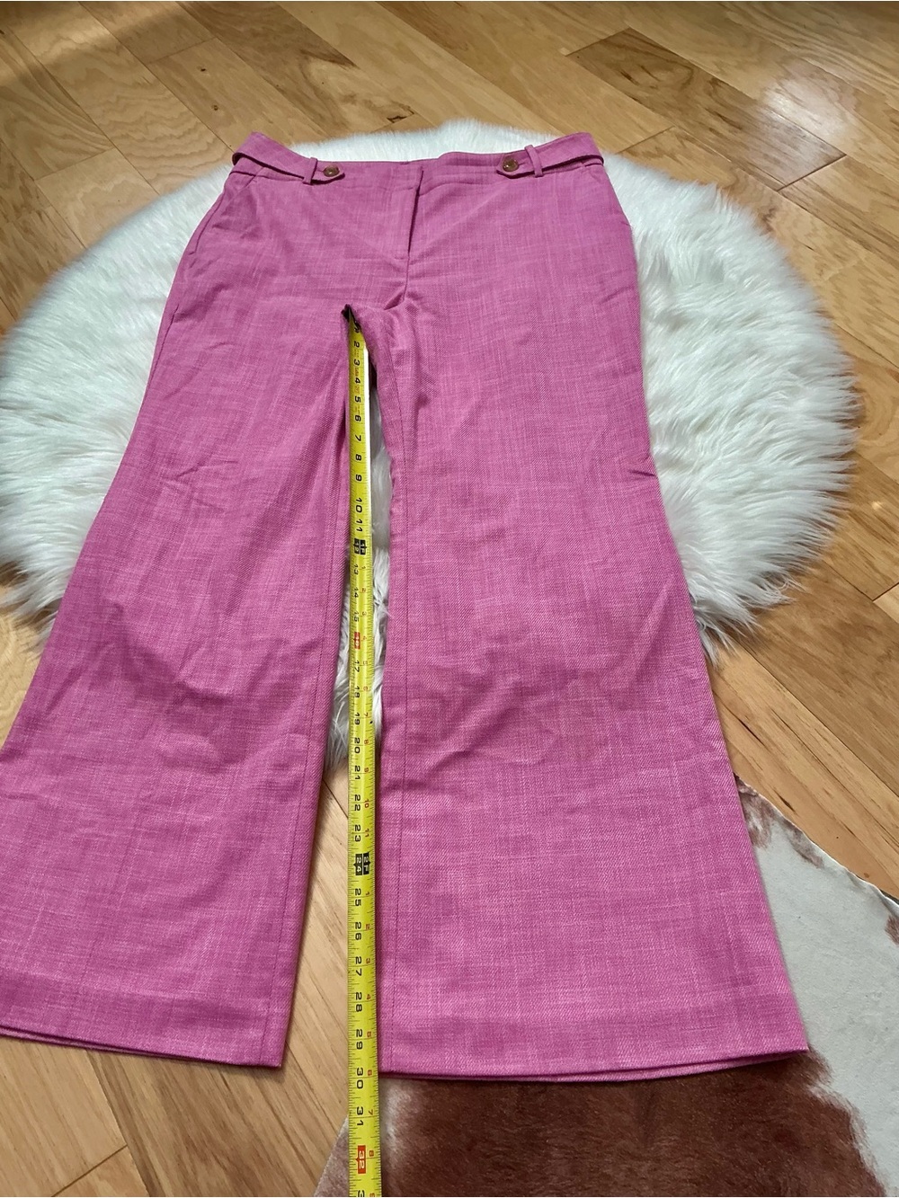 Talbots Pink Straight-Leg Dress Trousers Size 16 - Picture 4 of 8